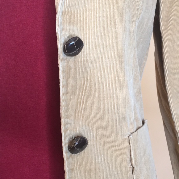 Womens Golden Corduroy Jacket 70s 80s Vintage - Picture 4 of 7